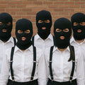 Wholesale Ski Masks | Bulk Ski Masks | Three Hole Knit  Black 3056D