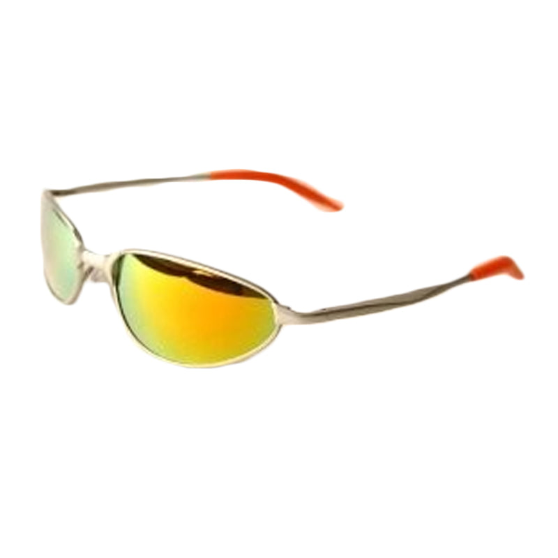 UV 400 Sports Sunglasses Rainbow Metal Silver Half Frame/Rainbow Lens 1118