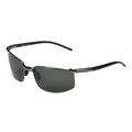 Sports Sunglasses Black Fishing Sunglasses Gun Metal Frame/Black Lens Sunglasses 1128
