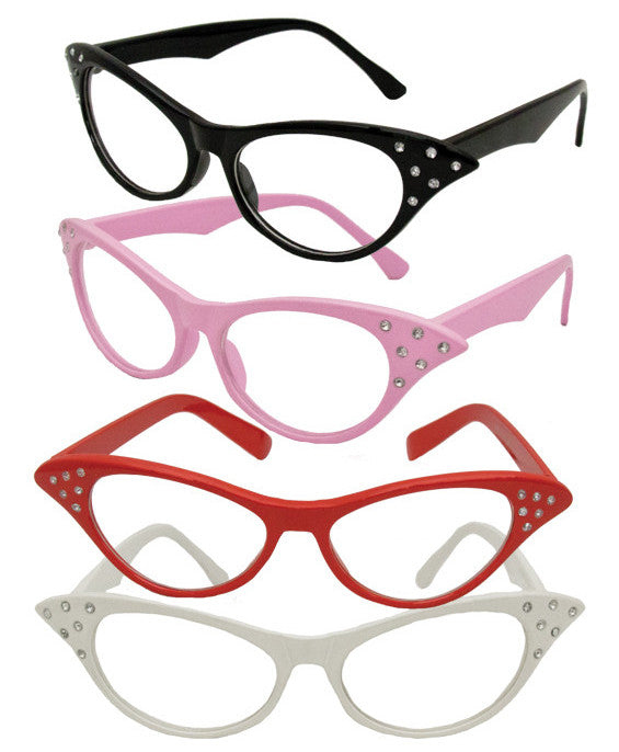 Cat Glasses Wholesale | Cat Glasses Bulk | 12 PACK Mix Colors 7080