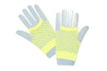 80's Short Fishnet Gloves -12 PACK Yellow 1241