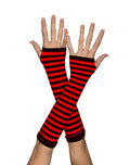 Black and Red Striped Arm Warmer 1251