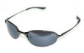 UV 400 Sports Sunglasses Black Fishing Metal Half Frame/Black Lens 1116