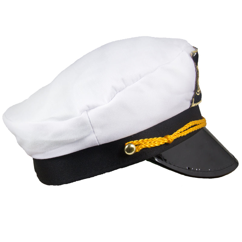 12 PACK Adult Captain Yacht Hat with Yellow String 1343