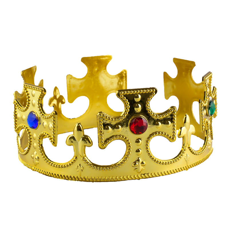 Gold King Costume Crown 12 PACK WS1440DB