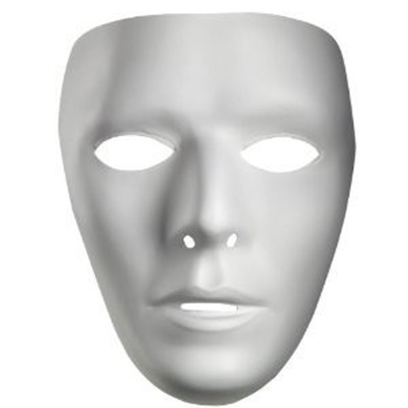 White Create Your Own Mask w/ String 1662