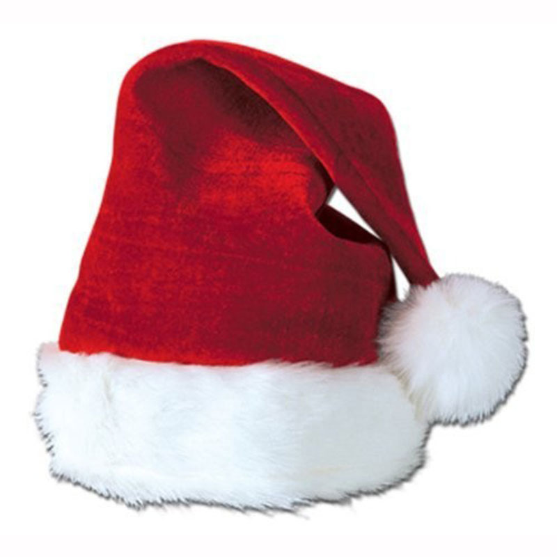 Child Plush Santa Hat Red 1577