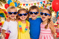 Kids Blue Sunglasses 12 PACK Party Favor Quality Ages 3-9 | 397