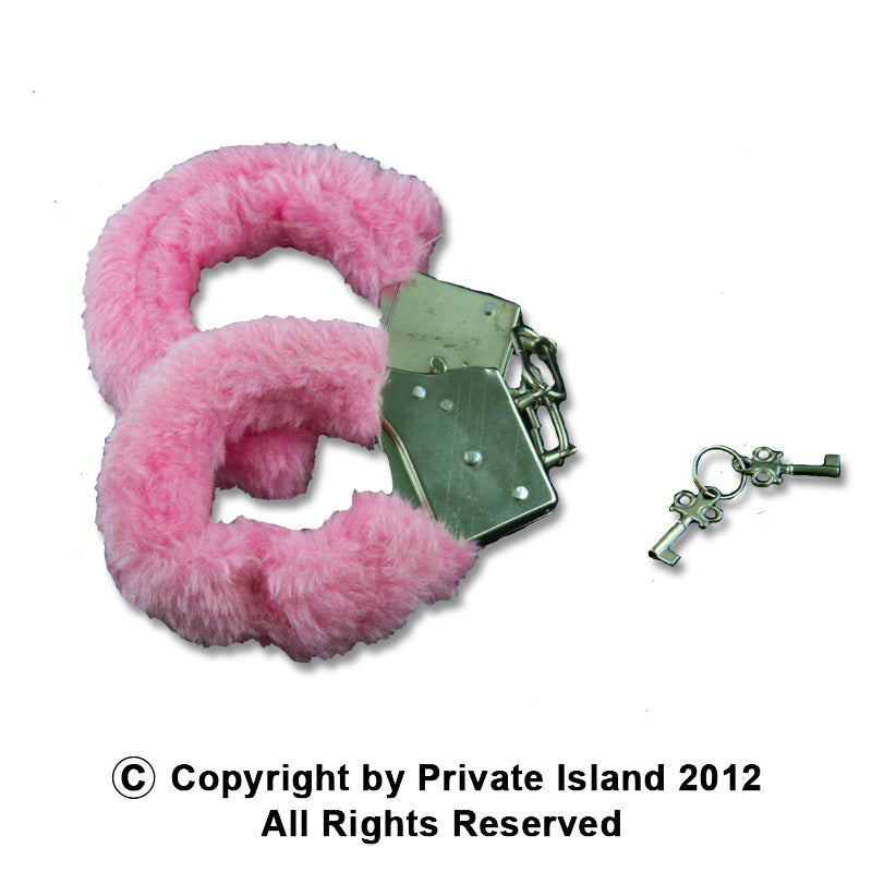 Pink Furry Handcuffs | Wholesale Pink Handcuffs | 1817 12 PACK