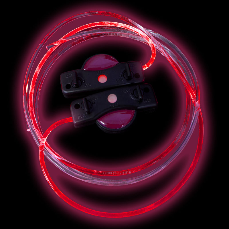 Flashing LED Shoelaces Red 1866