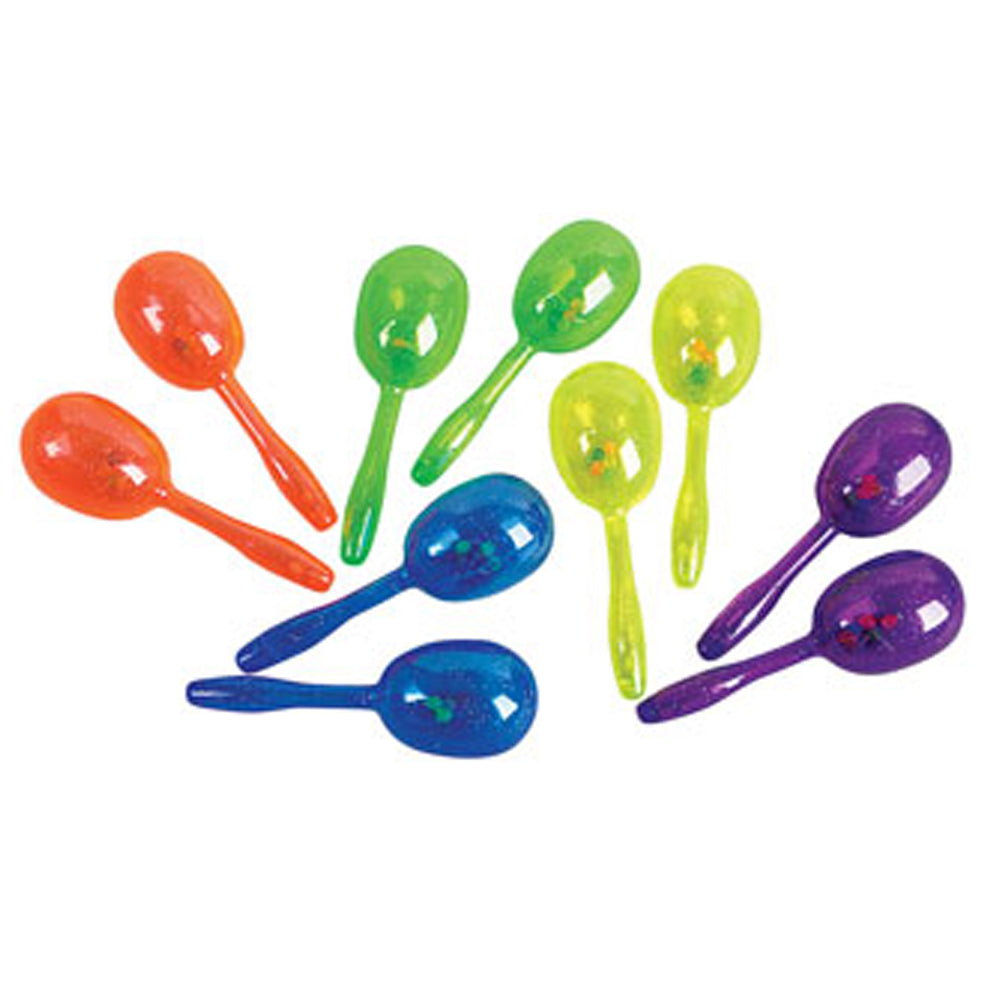 Mexican Maracas | Party Noise Makers | Maracas | 5" 12 PACK WS1888D