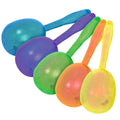 Glitter Plastic Maracas Mix Colors 12 PACK 1888 5"