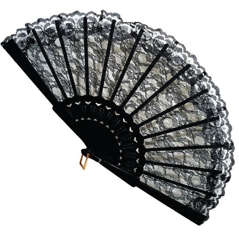 Black Lace Fiesta Fan 1892