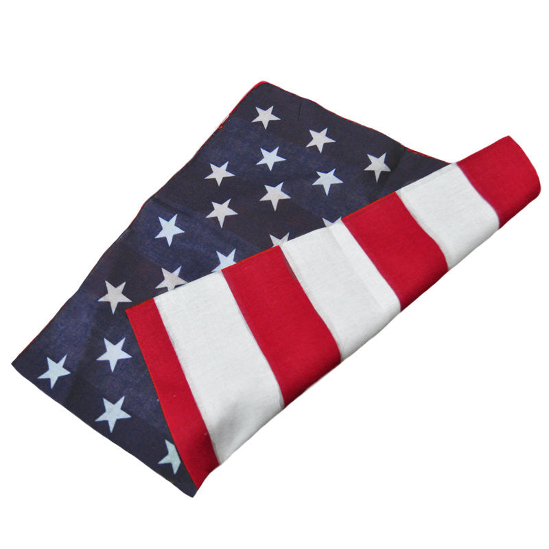 American Flag Bandanna 22" Square Standard 100% Cotton 1973 12 PACK