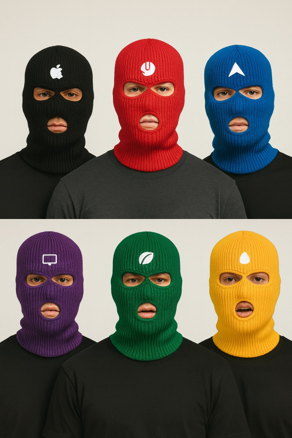 Custom Ski Mask, Personalized Ski Mask, Three Hole Hat Mask 15078