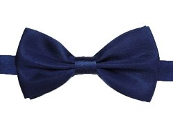 12 PACK Satin Bow Tie Navy Men's 6835