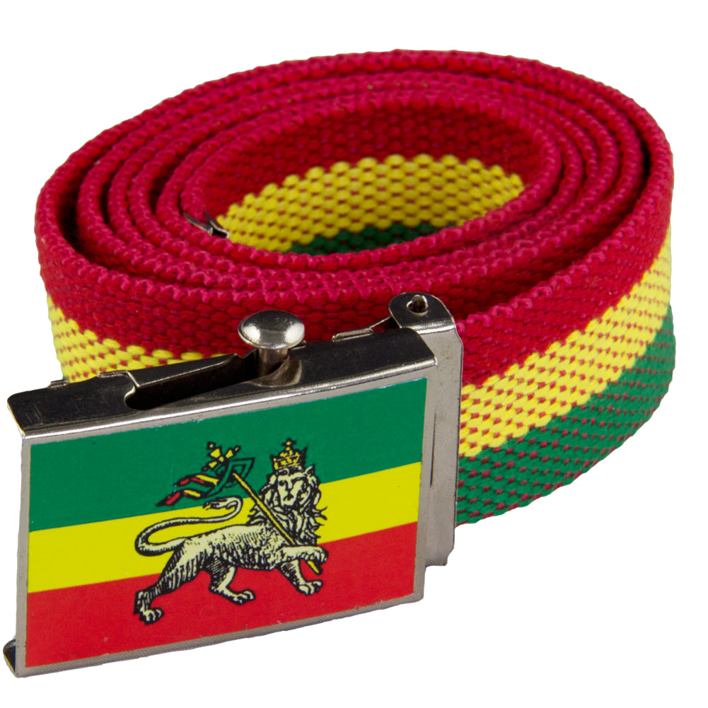 Canvas Rasta Belt Lion 2205