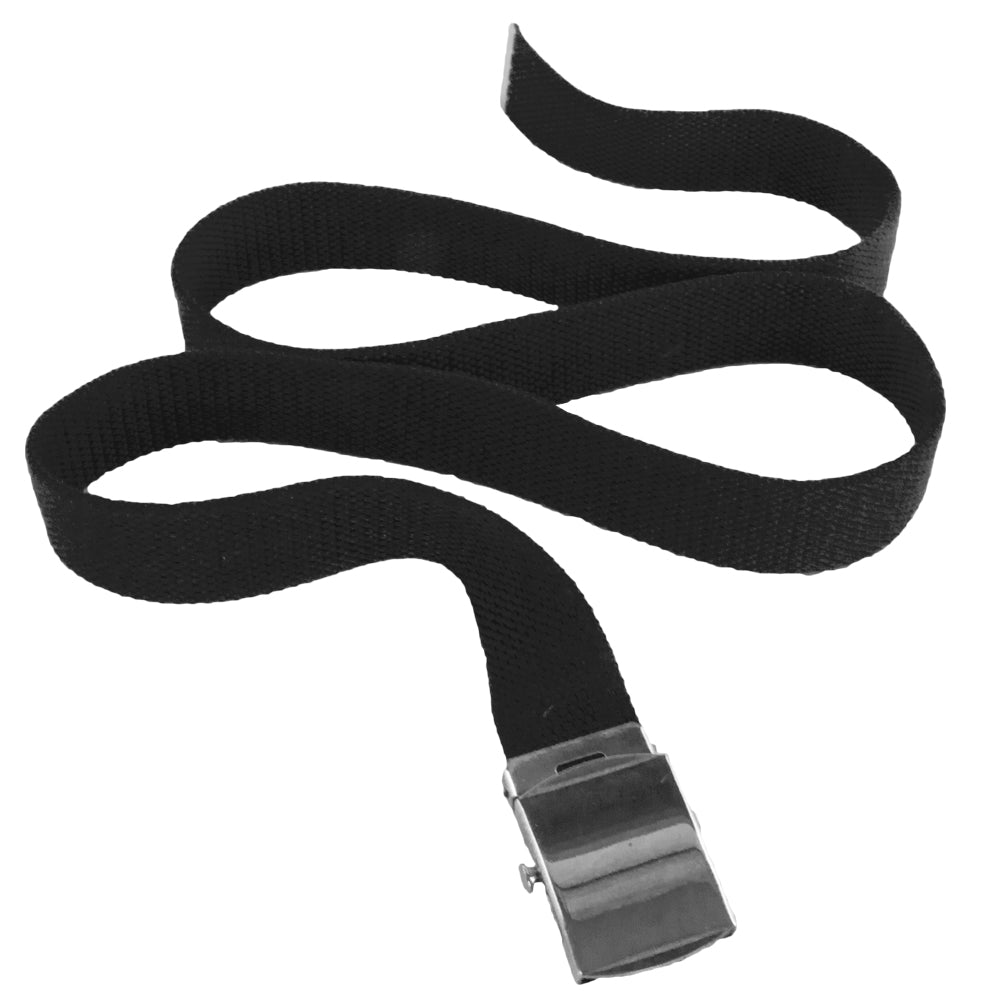 Mens Canvas Belts | Canvas Web Belt Black | Adjusts to 44-46" Black 2210