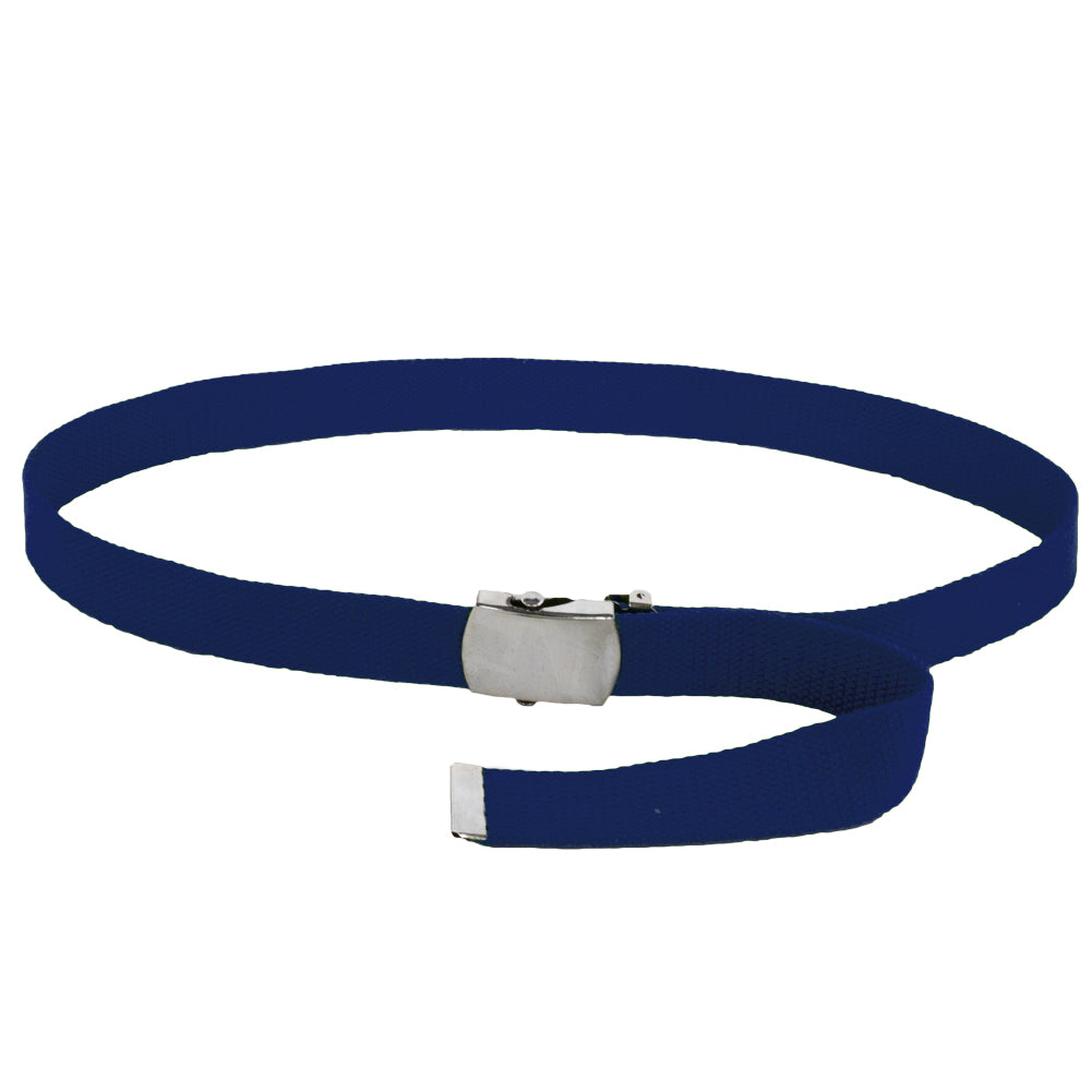 12 PACK Canvas Belt Navy Adjustable -  Adjusts to 44-46" Size WS2216D