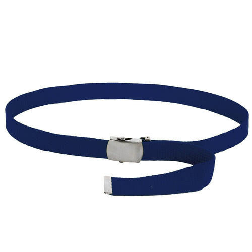 12 PACK Canvas Belt Navy Adjustable -  Adjusts to 44-46" Size WS2216D