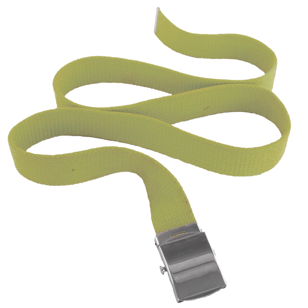 Tan Canvas Belt Adjustable Military Adjusts to 44-46" Size 2222