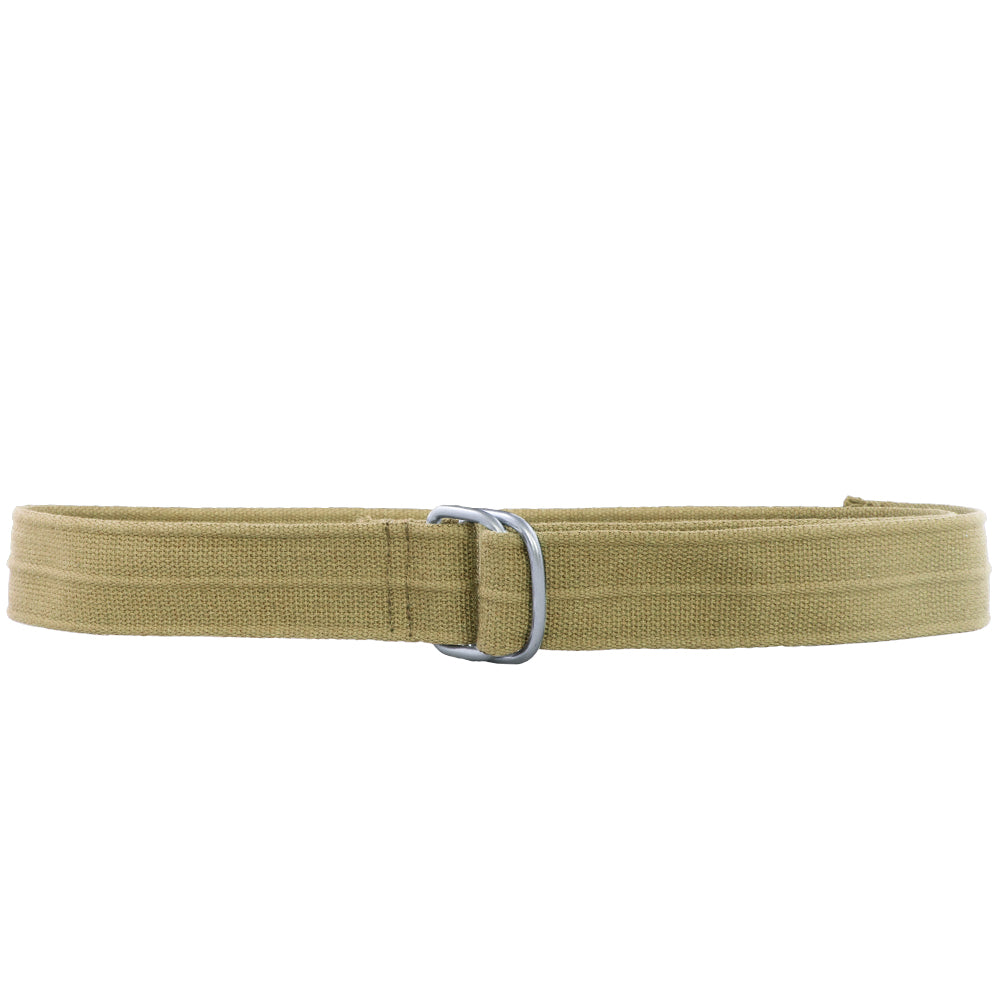 Khaki Military D-Ring Canvas Belt 2241