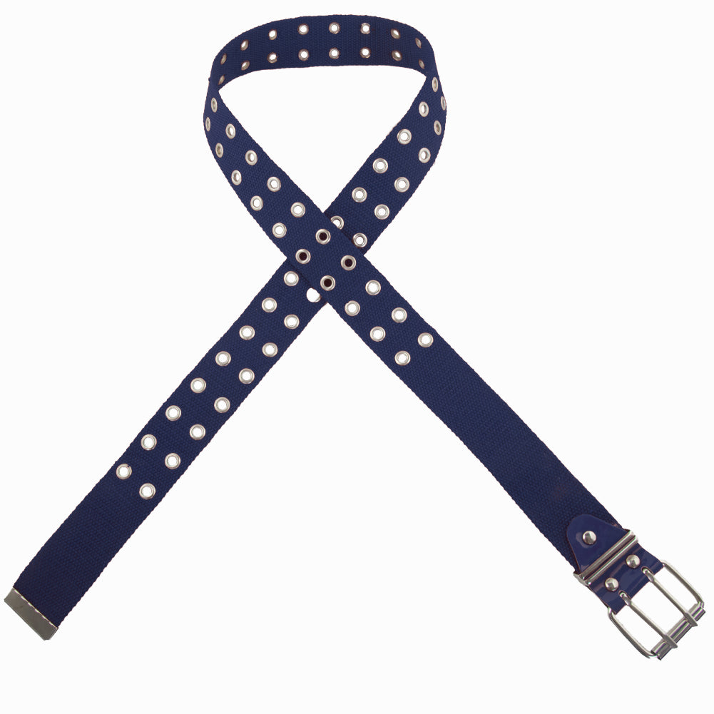 Grommet Belts Navy Canvas Two Hole Mix Sizes 12 PACK 2288A