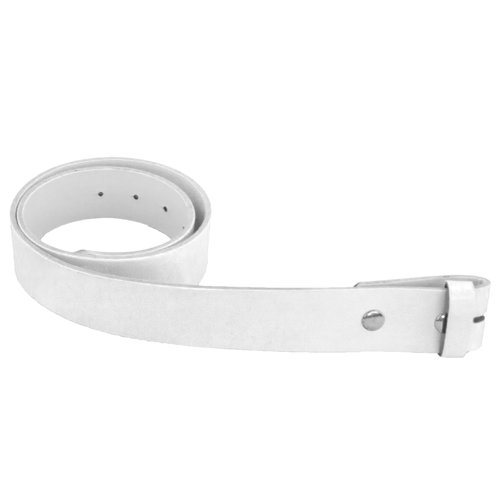 Wholesale White Belt For Buckles  |   Adult 12 PACK w/ FREE BUCKLES WS2388D
