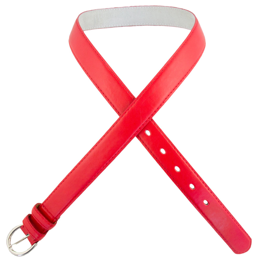 16 PACK Red 1 Inch Skinny Belts Large Size
