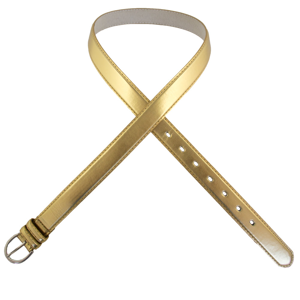 12 PACK Gold 1 Inch Skinny Belts Mix Sizes 2572AG