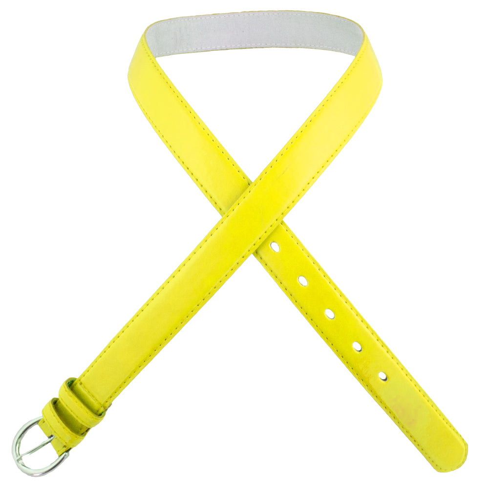 Skinny Belts Yellow 1 Inch Mix Sizes 12 PACK 2596A