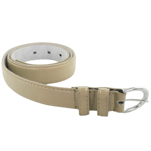 12 PACK Tan 1 Inch Skinny Belts Mix Sizes 2612A