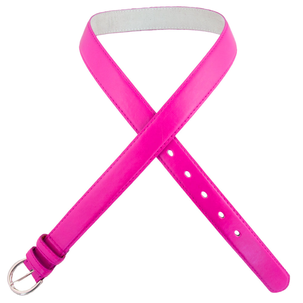12 PACK Hot Pink 1 Inch Skinny Belts Mix Sizes 2628A