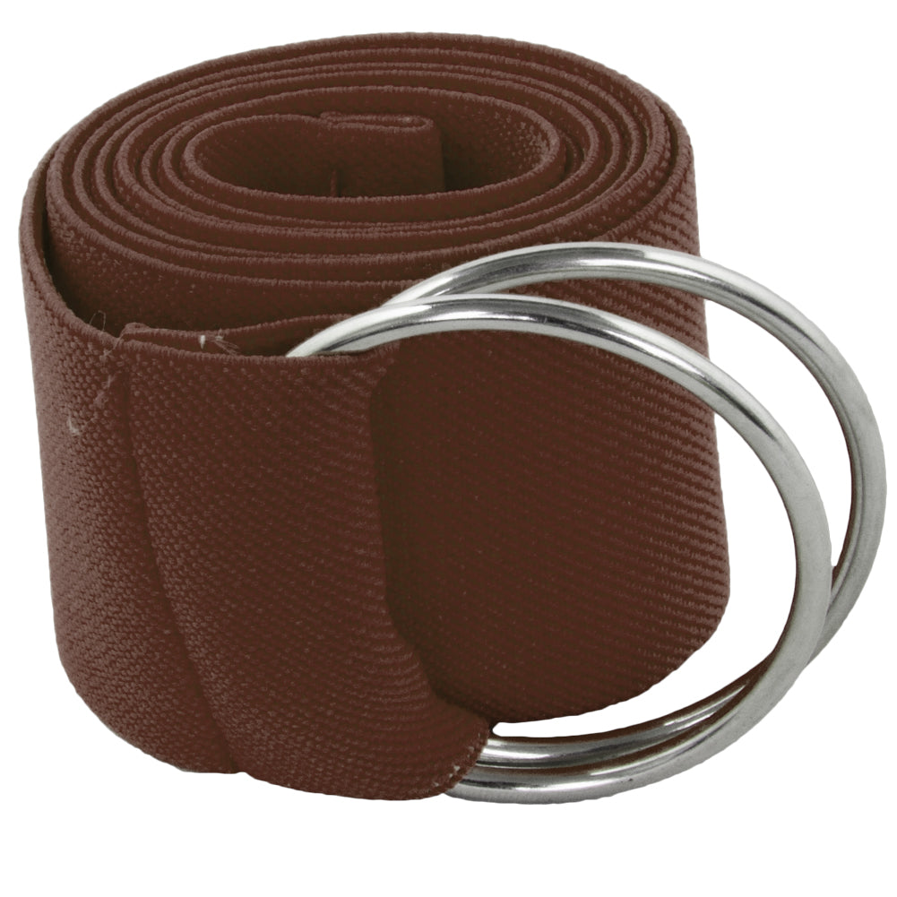 Brown Stretch D-Ring Belt 12 PACK 2684