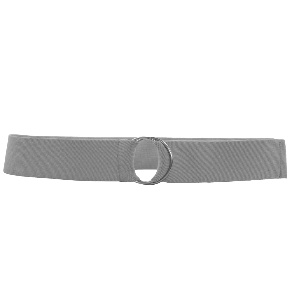 Light Grey Stretch D-Ring Belt 2687