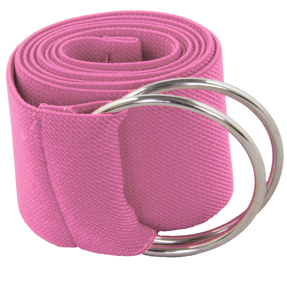 Hot Pink Stretch D-Ring Belt 2689