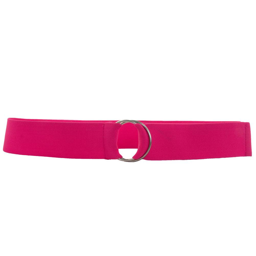 Neon Pink Stretch D-Ring Belt 2690