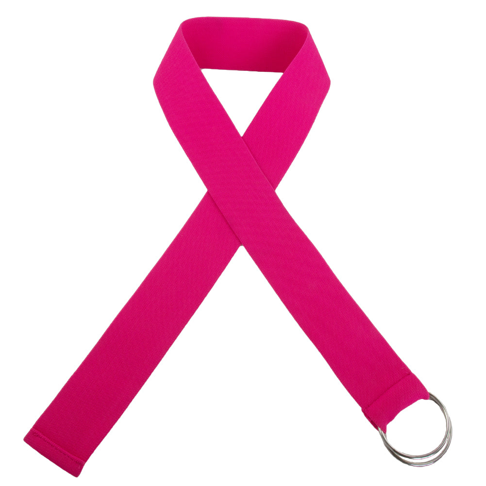 Neon Pink Stretch D-Ring Belt 2690