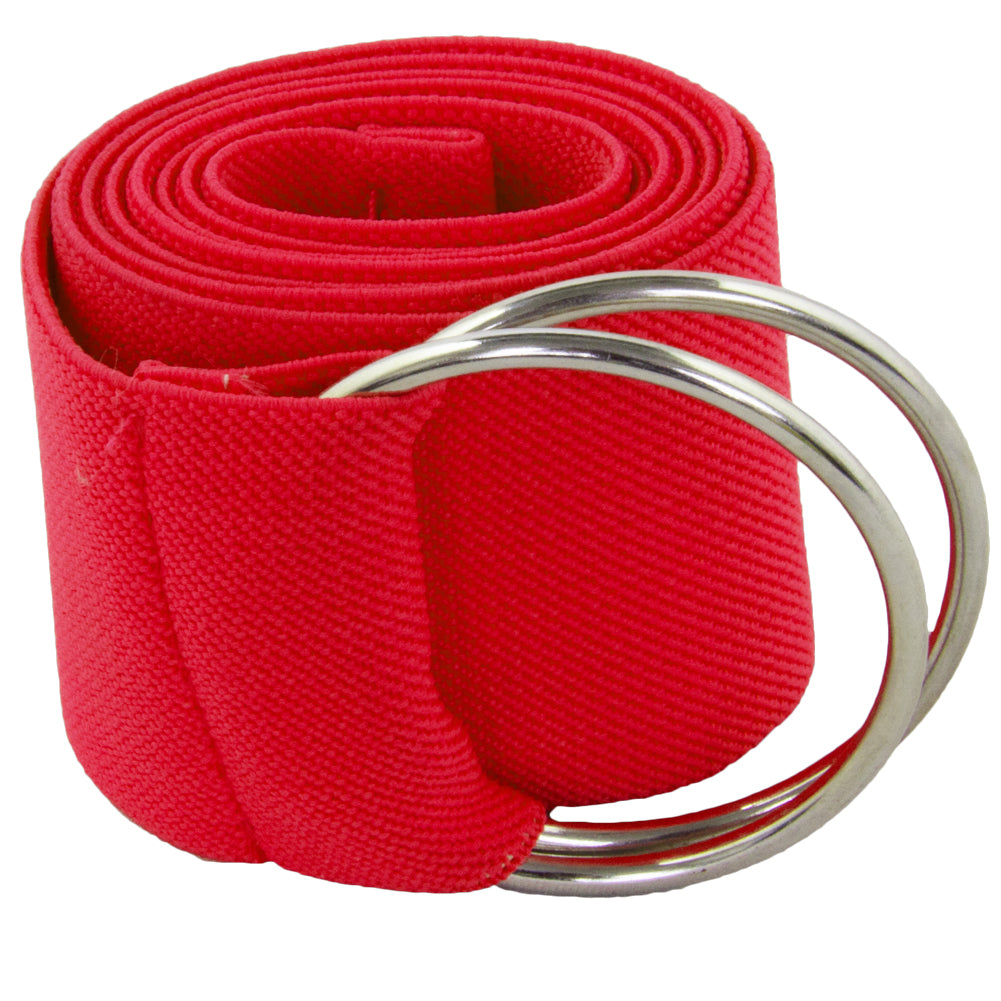 Red Stretch D-Ring Belt 2694