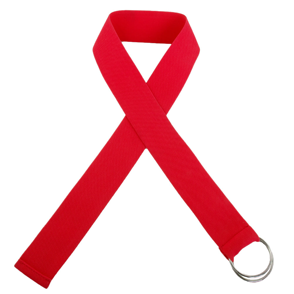 Red Stretch D-Ring Belt 2694