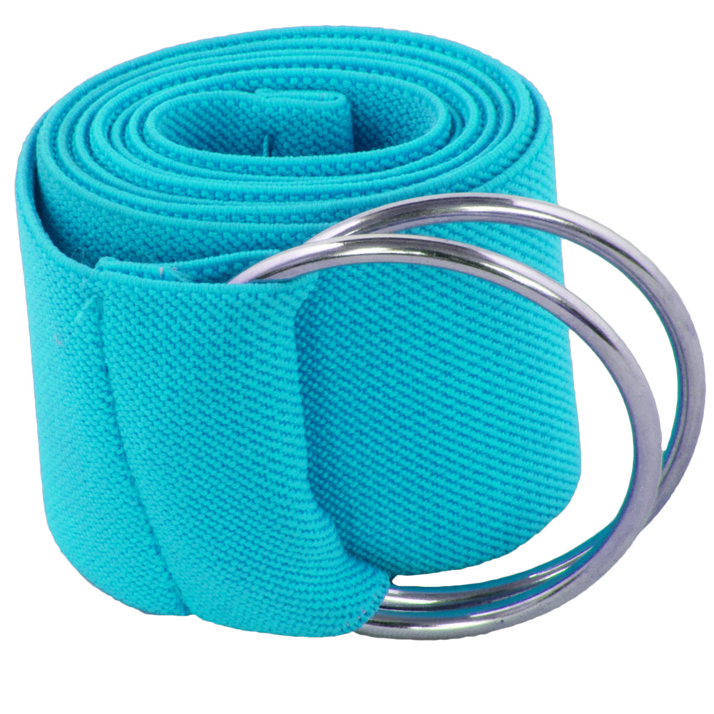 Turquoise Stretch D-Ring Belt 2695
