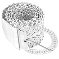White Diva Wide Braided Belt 2733-2735
