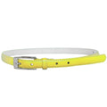 Yellow Skinny Belt with Rectangle Buckle 2812-2815