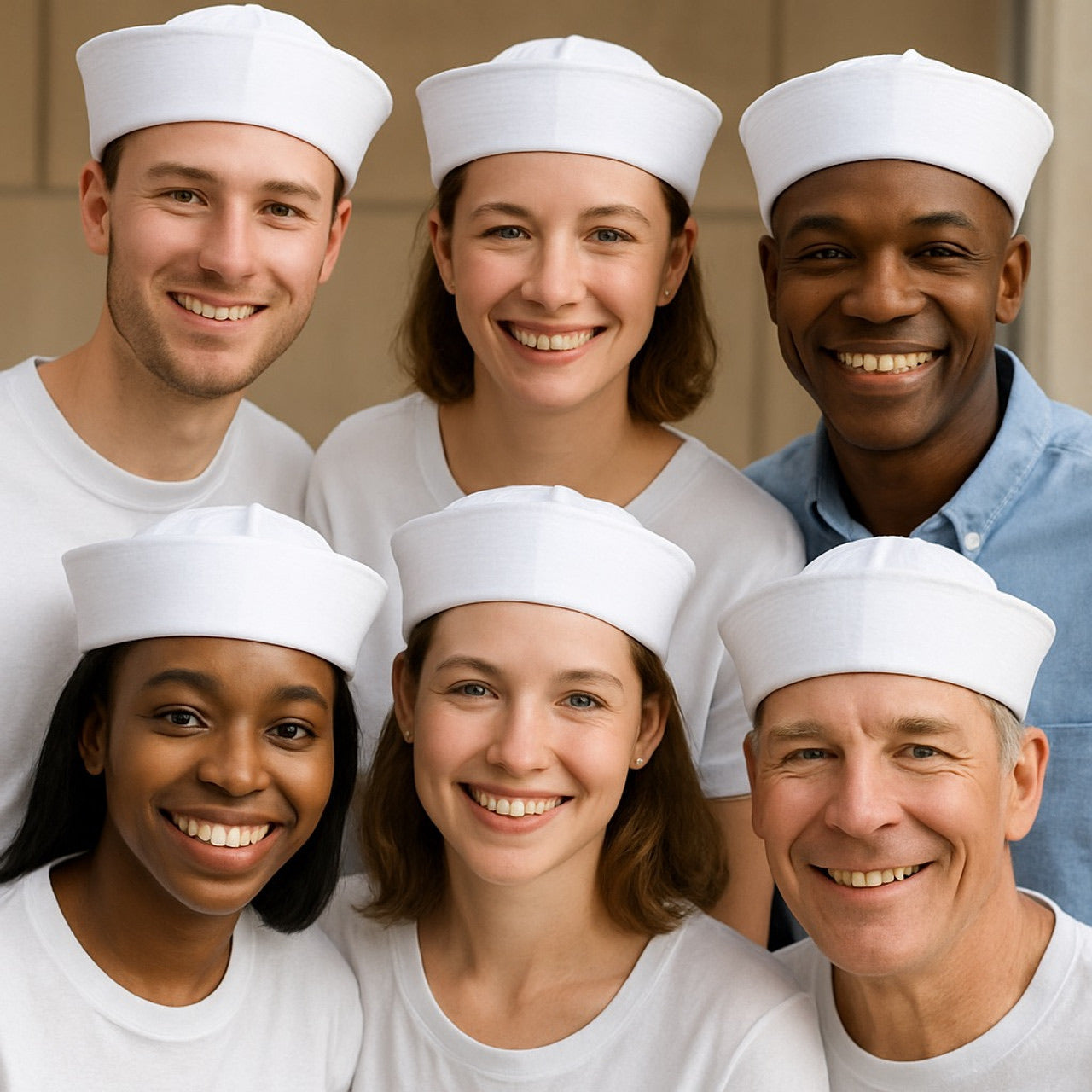 Customized Sailor Hats | Nautical Party Ideas | 100% Cotton With Your Custom Message Adult Size 22.5" Standard