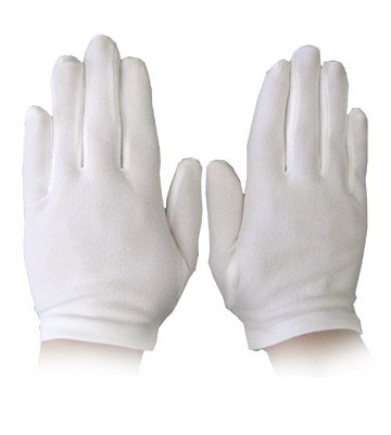 Costume Child Gloves Dress White Nylon 8-12 5044 12 PACK