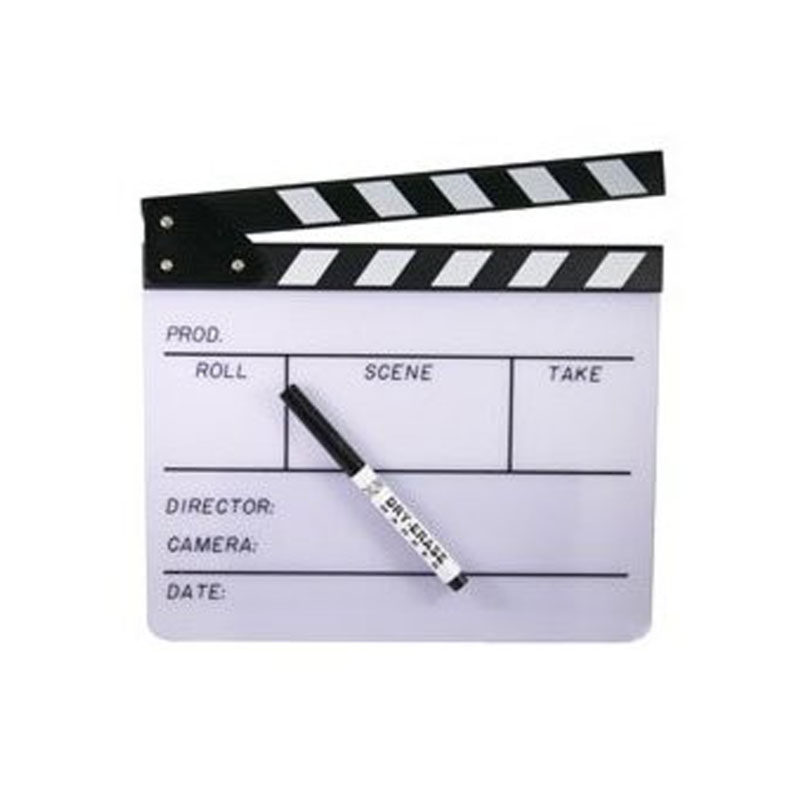 Huge Erasable White Movie Clapperboard 9047