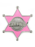 12 PACK  Pink Sheriff Badge Metal 9006PM