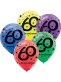 60th Birthday Balloons 60 Years The Party Continues Latex 3825