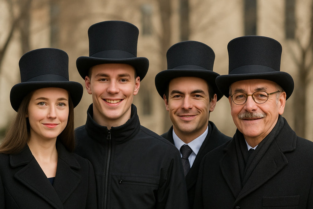 Top Hat Black Felt 1350D
