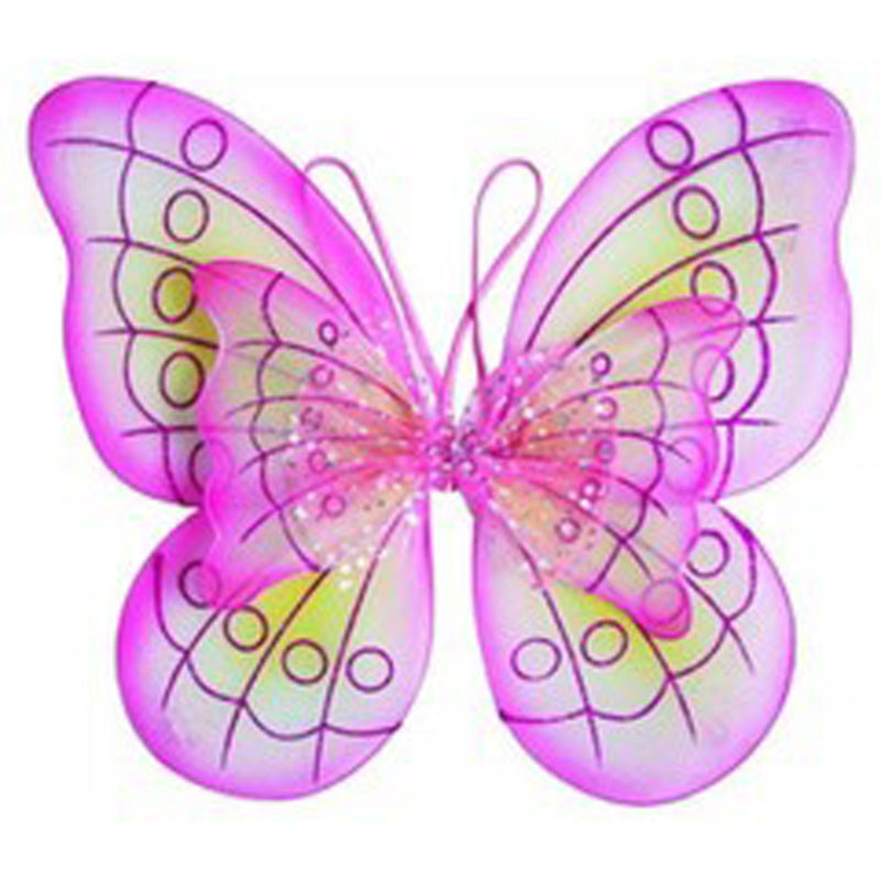 Pink and Green Child Butterfly Wings 4637